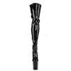 Pleaser - FLAMINGO3063 Platform Overknee Boots - Pole dance shoes - Black Product image
